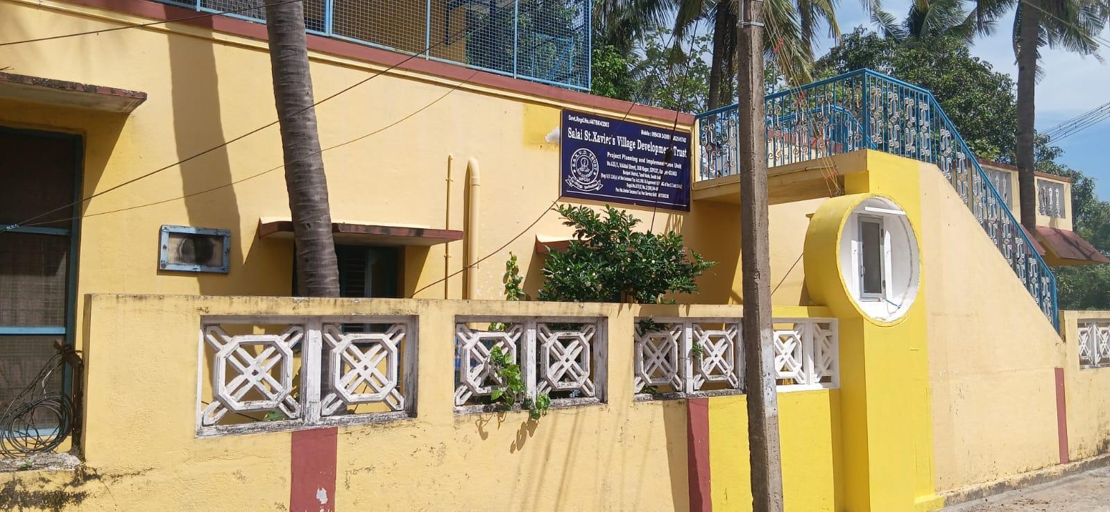 Salai St. Xavier's Village Development Trust Headquarters Entrance and Signboard